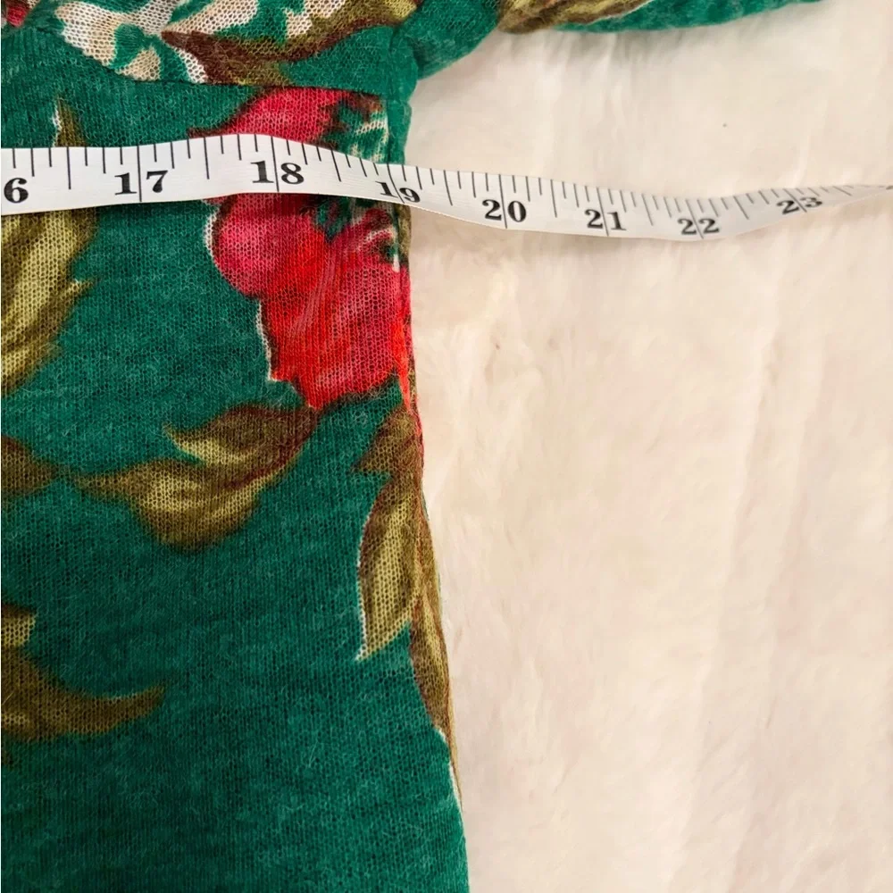 Alberto Makali Green Floral Open-Front Knit Cardigan - Picture 6 of 8